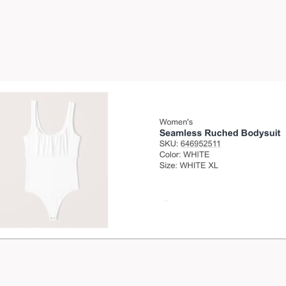 Abercrombie seamless ruched bodysuit
